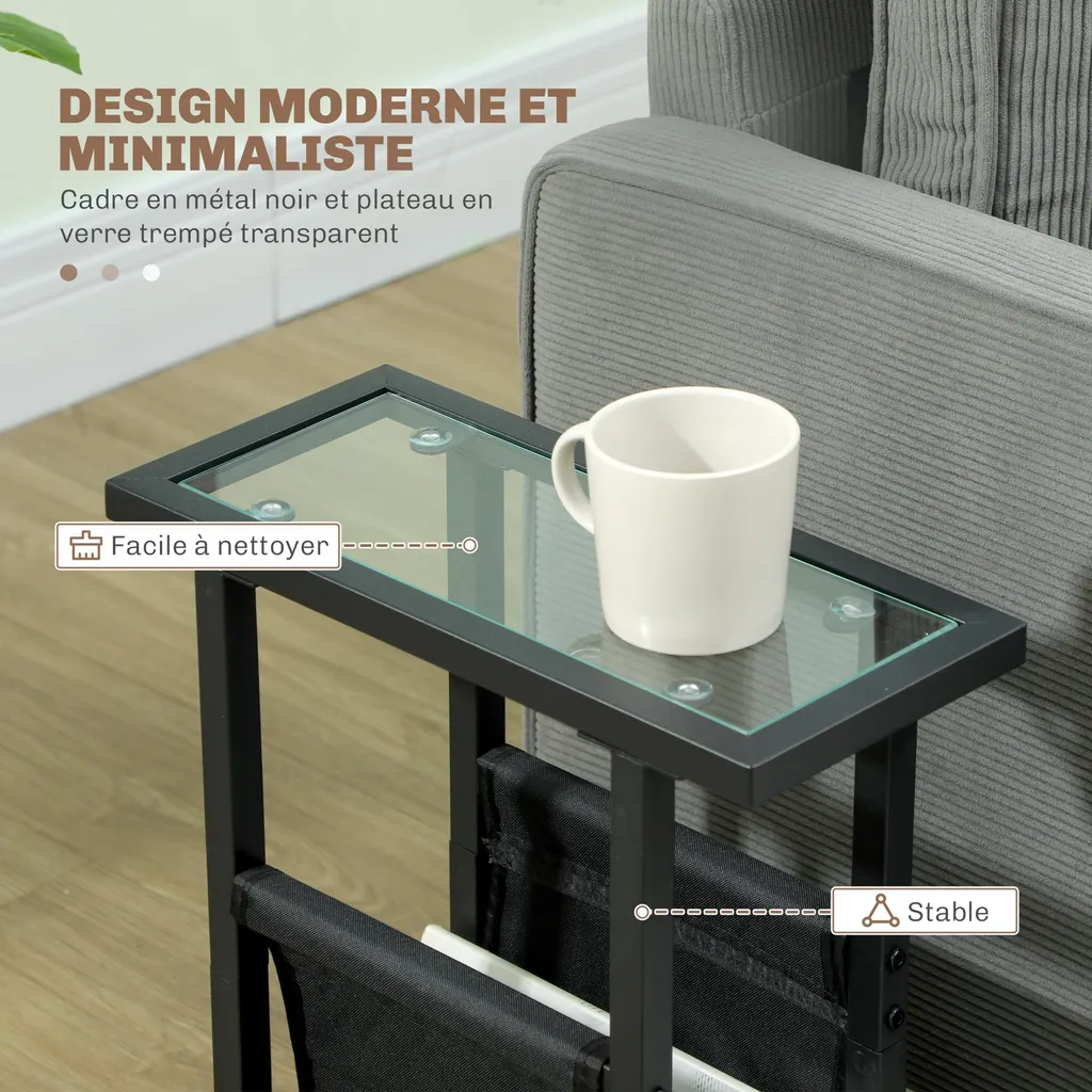 Table d'Appoint Fine pour Ranger vos Magazines et Libérer l'Espace - 6
