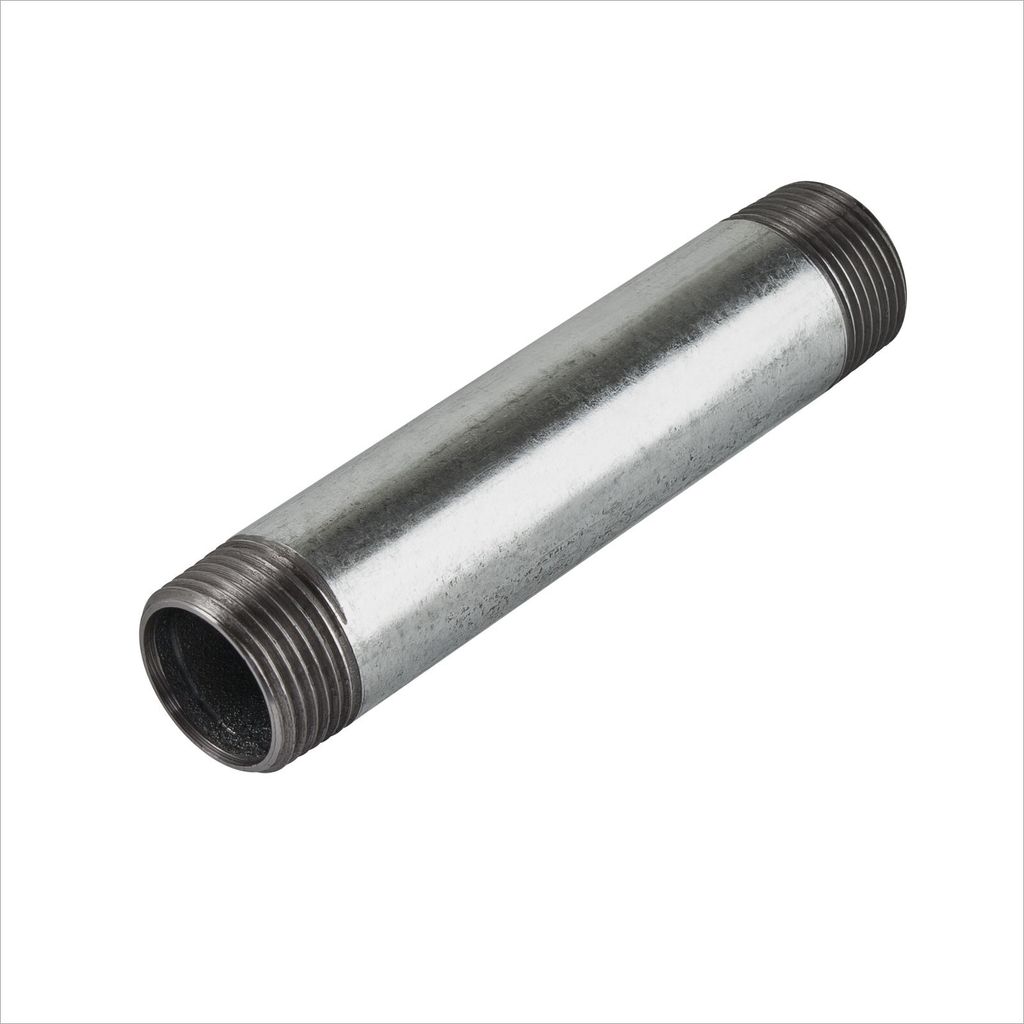 Rohrdoppelnippel 3/4 Zoll 26,9 x 150 mm DN20 Rohrnippel verzinkt