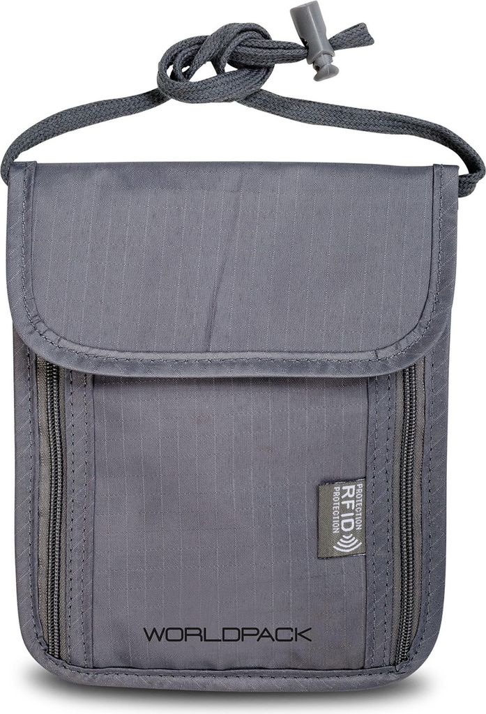 Worldpack Saszetka na szyję z ochroną RFID 14 cm Zdjęcie produktu 