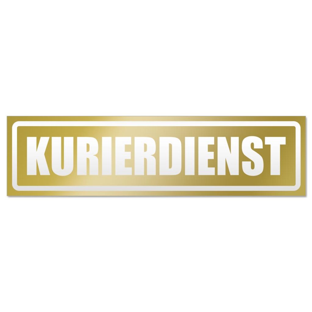 Kurierdienst invertiert Magnetschild Schild magnetisch