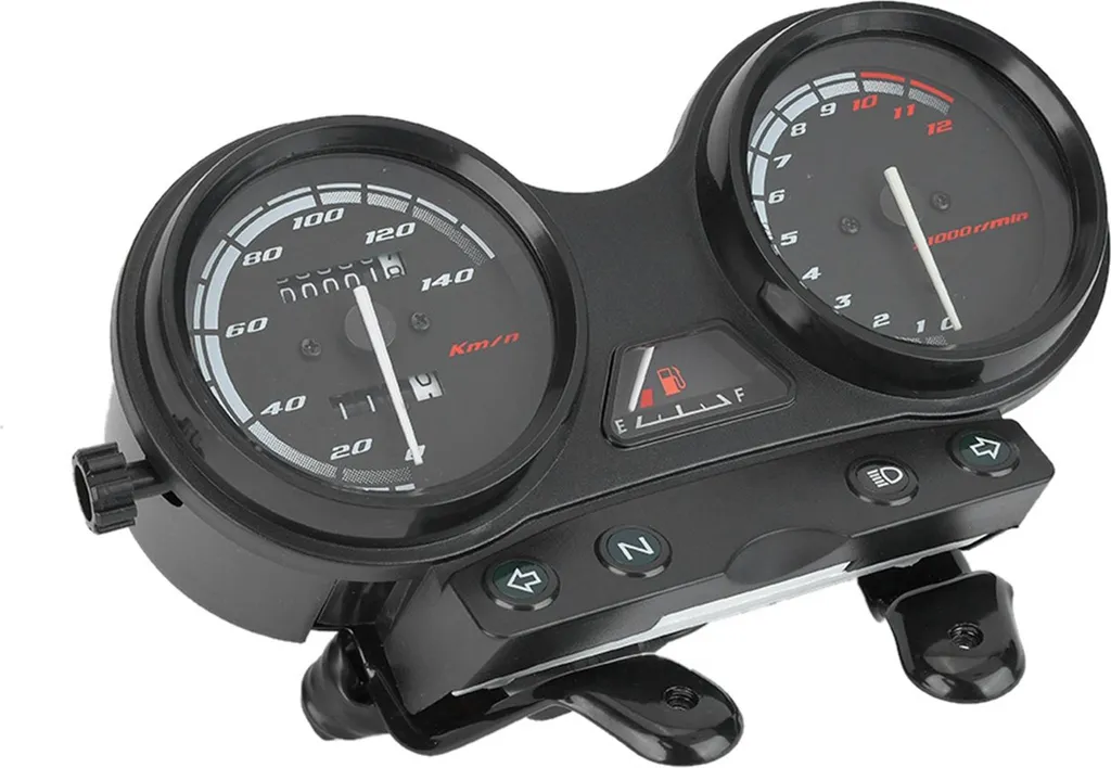 Tachymètre Moto Résistant Intempéries Kit d'Adaptation YBR 125 Noir