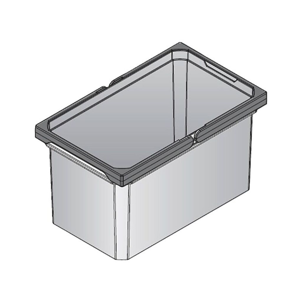 Envi Free Mülleimer 20824 Grau 13 Liter 230 x 382 x 216 mm