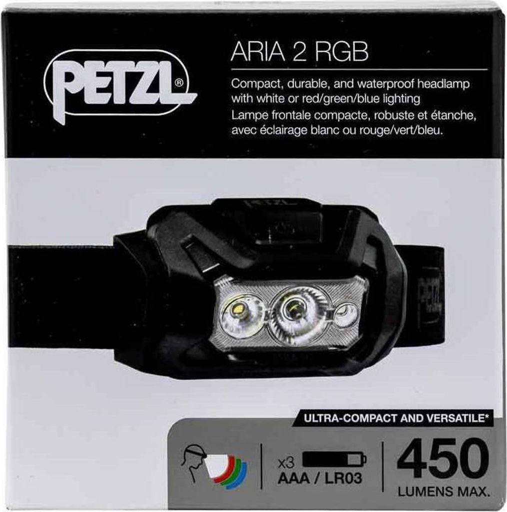 Petzl ARIA 2 HEADLAMP Nero Lampada frontale compatta, Immagine del prodotto 