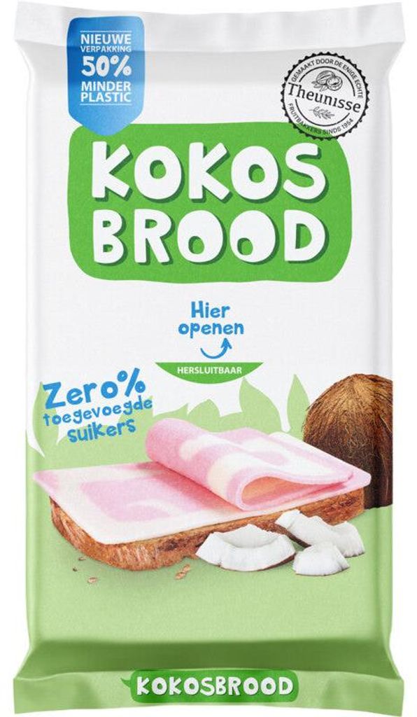 Theunisse Kokosbrood Zero 240g – Zuckerfreies, veganes Produktbild 