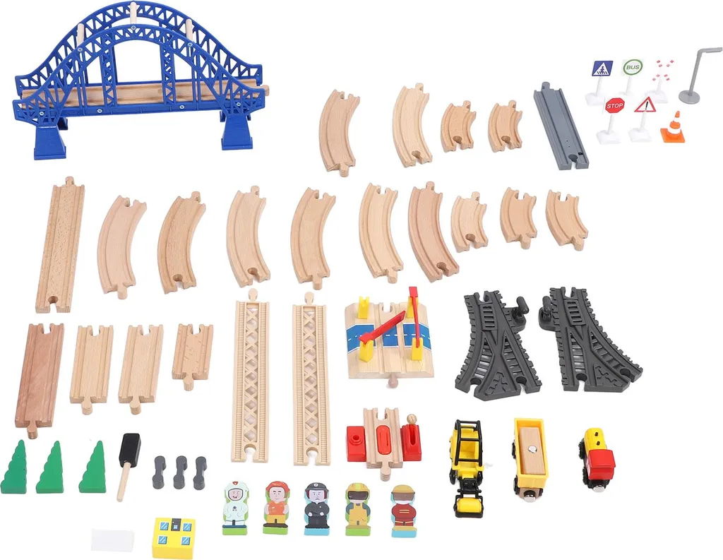 Set de train électrique interactif pour enfant avec rails modulables - 2