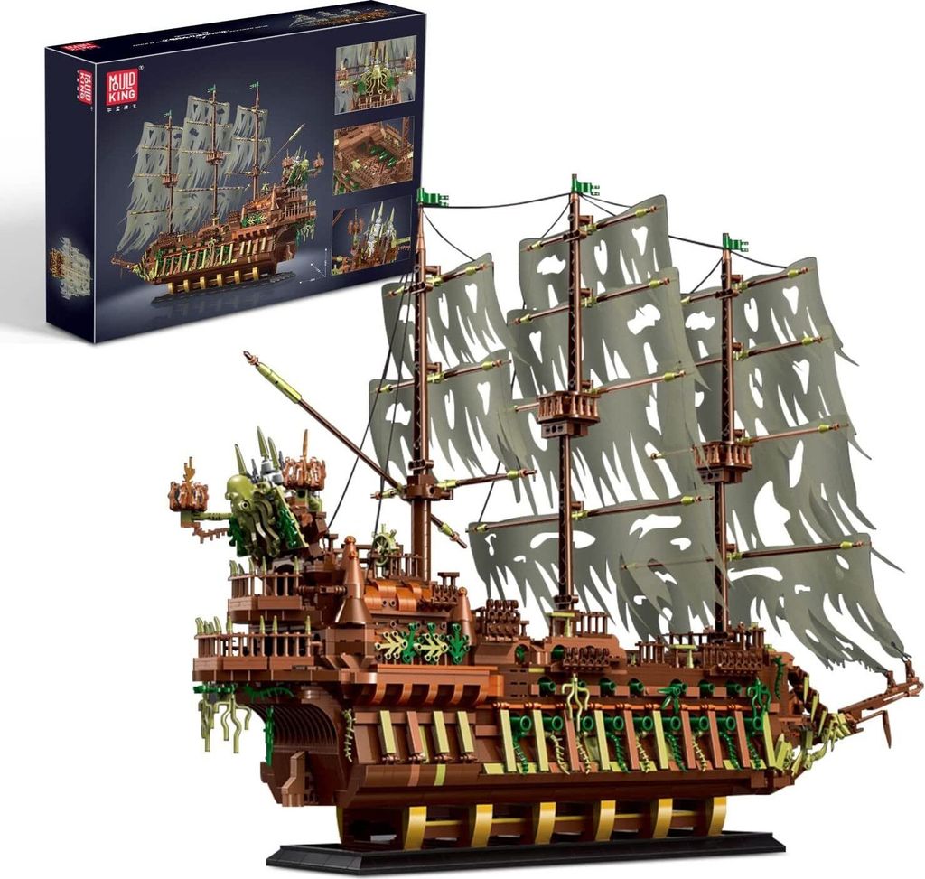 3653 Stück Bauklötze, Mould King 13138 Konstruktionsspielsteine Piratenschiff Modell Spielzeug