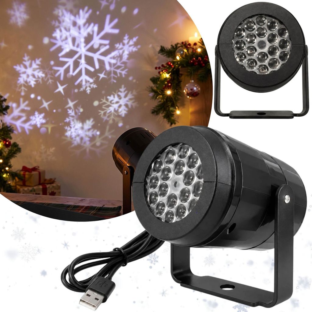 Weihnachts-LED-Schneeprojektor mit beweglichen Produktbild 