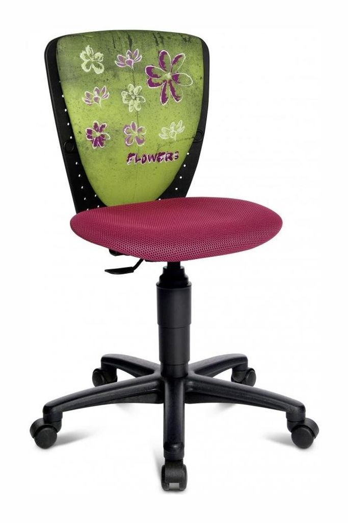 Kinderstuhl High S`Cool Schwarz-Rosa / Flowers von Top Star