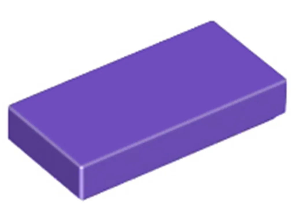Lego 3069 Tuiles 1x2 Violet Foncé - 250 Éléments de Finition Lisse MOC