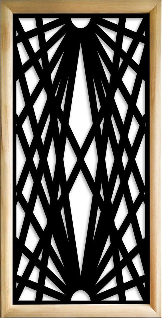 LASER - Moduli Decorativi in holz e PVC 73x148 cm schwarz
