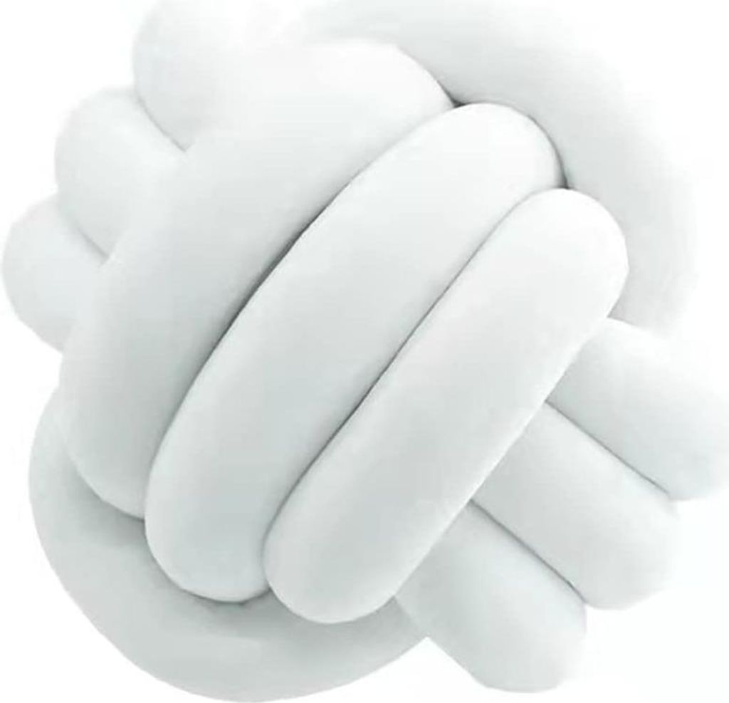 Knotenkissen-Ball, rundes Kissen, Dekoration, geknotetes Wurfkissen, Bodenkissen für Zuhause, gefülltes Plüsch-KnotenBalancekissen, Auto-Sofa-Le...