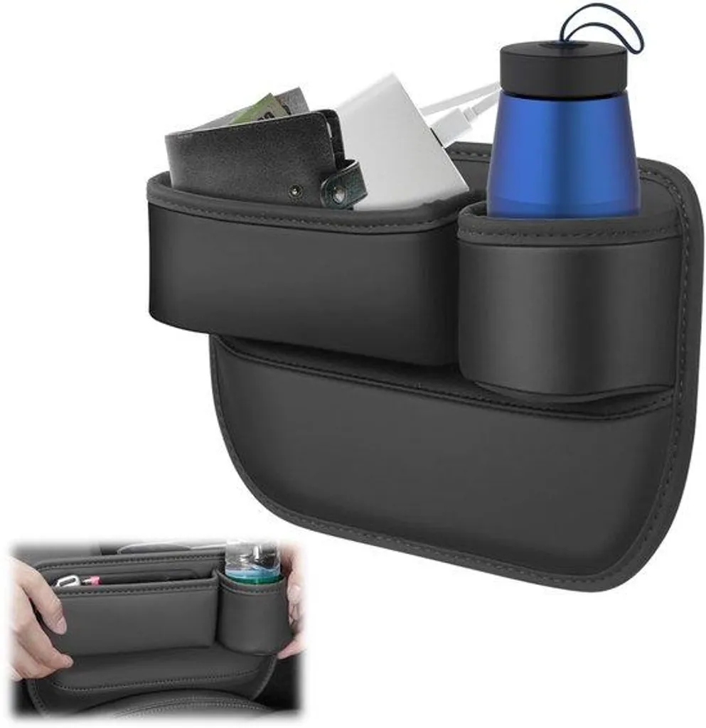 Rangement entre siège auto pour boissons et téléphone - Modèle Large