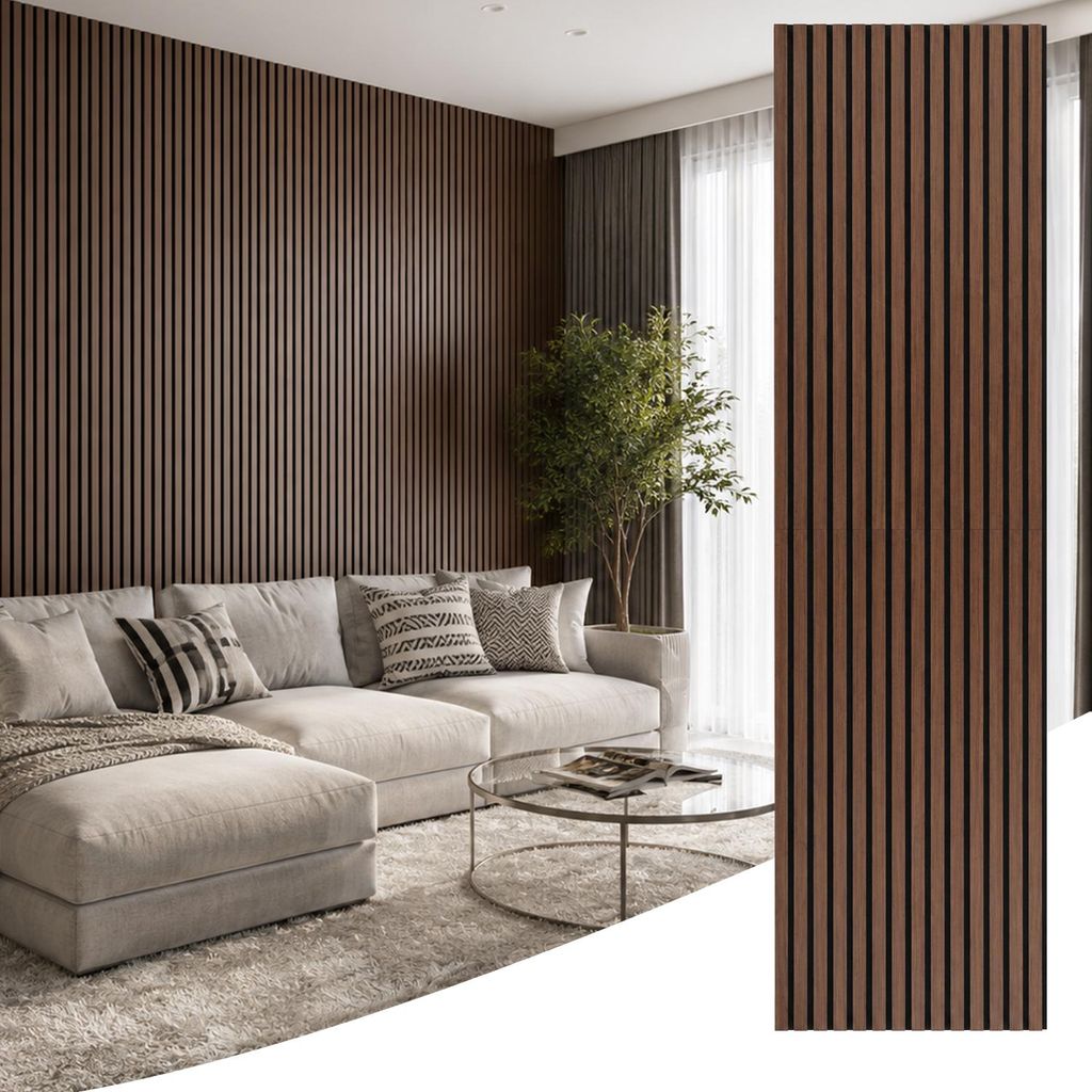 Akustický panel Vigevee, drevený, 240x60 cm, skladací, Obrázok produktu 