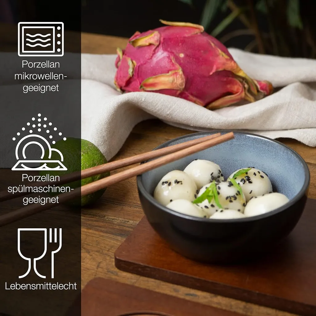 Bols à Miso Incassables et Design VIDA Moritz & Moritz, Lot de 4