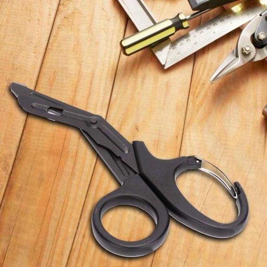 Outdoor-Draagbare Rettungsschere aus Edelstahl - Taktische Medizinische Schere für Trauma und Notfall - Verbandschere für Paramedici - Handyscher...