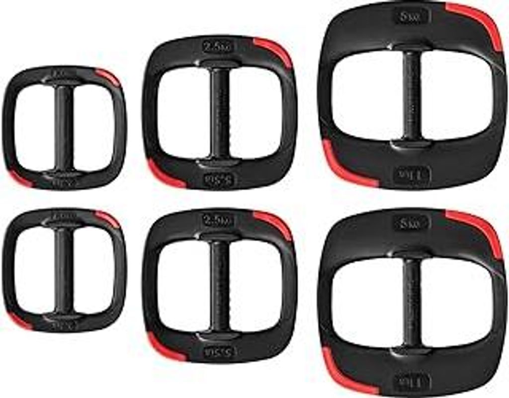 Les Mills Dual Purpose Ergonomic Exercise Weight Plates for Total Body Workouts