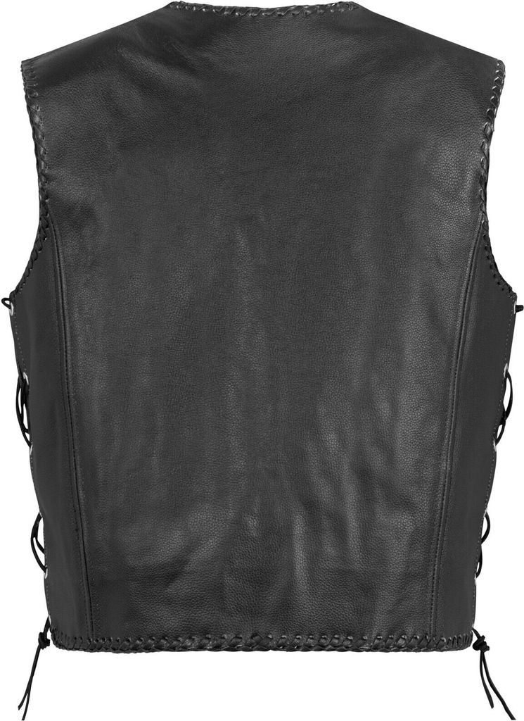 PAULGOS Lederweste Biker Kutte Clubweste Chopper We Produktbild-Vorschau 6