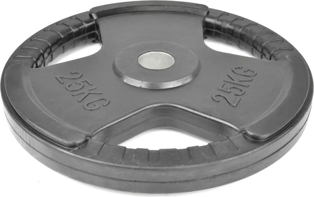 Roue MASTER Olympic 25 kg caoutchoutée pour musculation et haltérophilie