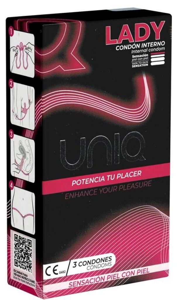 Lady Condom Latexfreie Frauenkondome mit Strumpfband 3 Stü Produktbild 