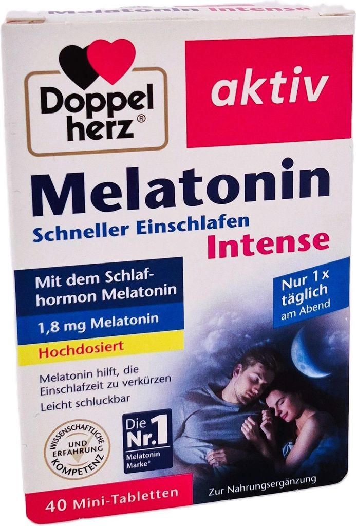 Doppelherz Melatonin Intense 40 Mini-Tabletten 3,7g