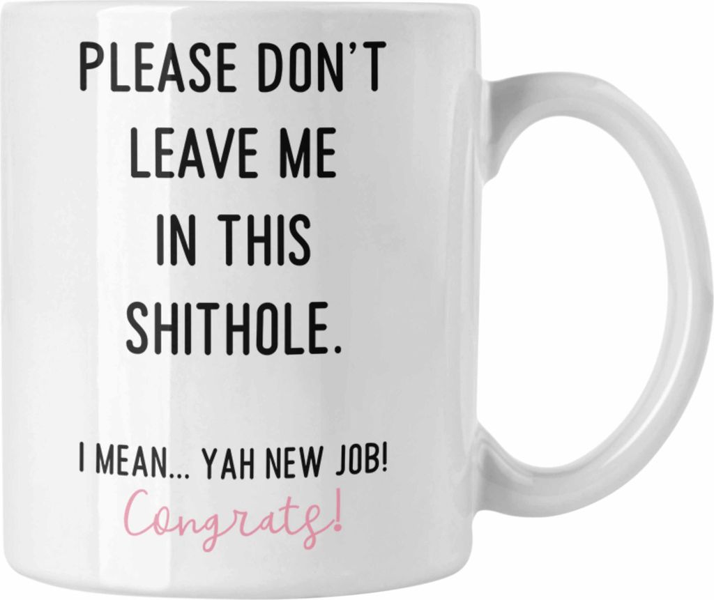 Trendation - Jobwechsel Neuer Job Tasse Abschiedsgeschenk Produktbild 