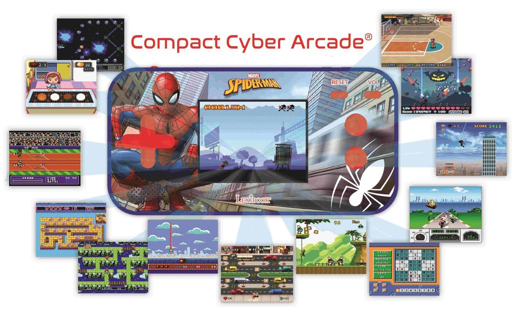 Lexibook Compact II Cyber Arcade Console de jeu Spider-Man Image du produit 