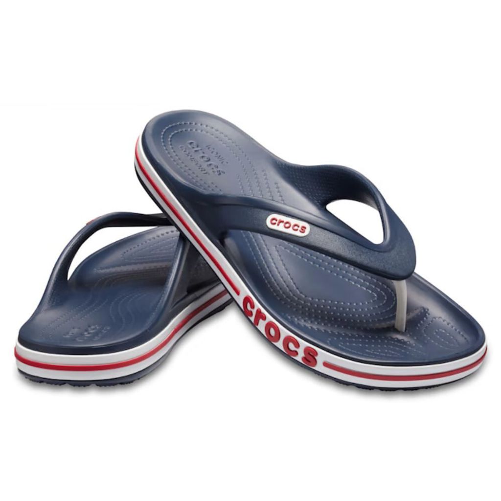 Flip-Flops CROCS Bayaband Flip Navy/Pfeffer Blau EU 38-39 Produktbild 