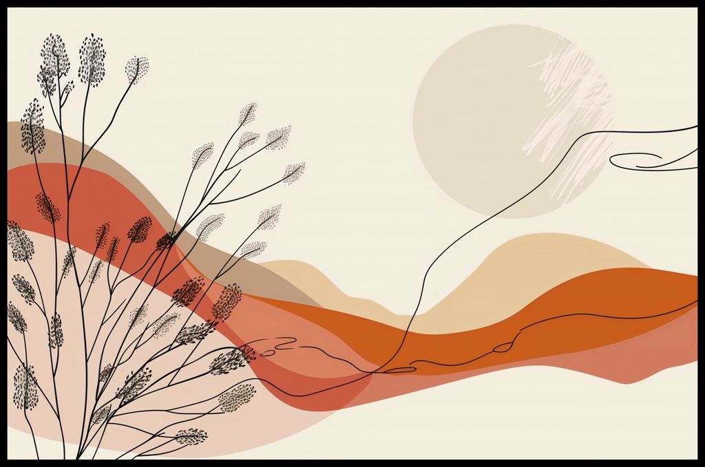 Plakat 91,5x60cm Wärme der Sonnenuntergänge