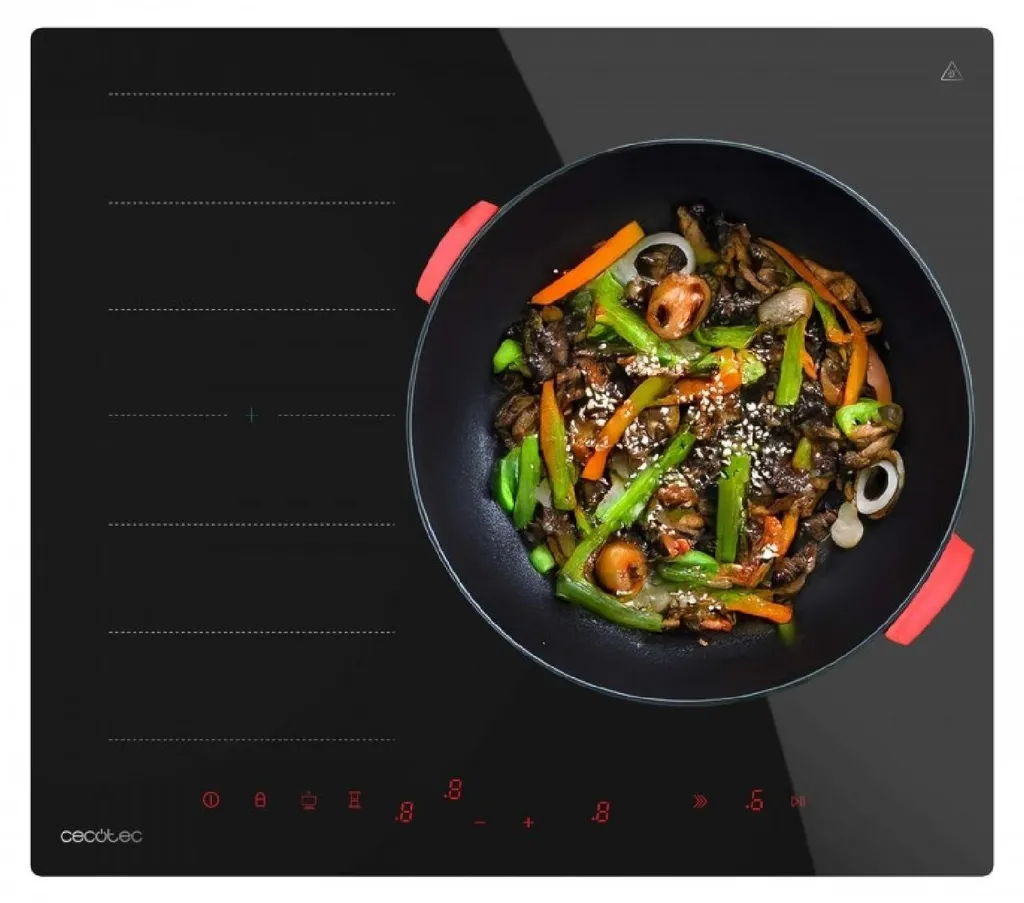 Plaque de cuisson induction pour grandes casseroles - Zone pontée 7400W 28cm