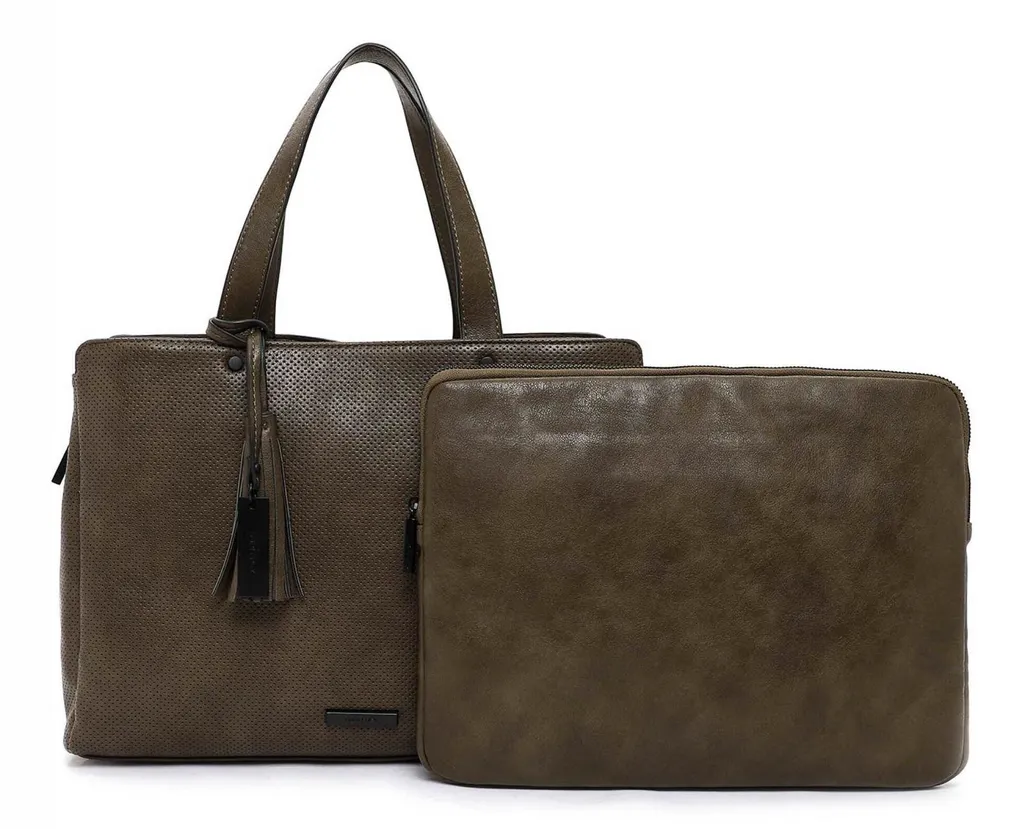 Sac SURI FREY Celly Business Bag marron foncé avec bandoulière amovible