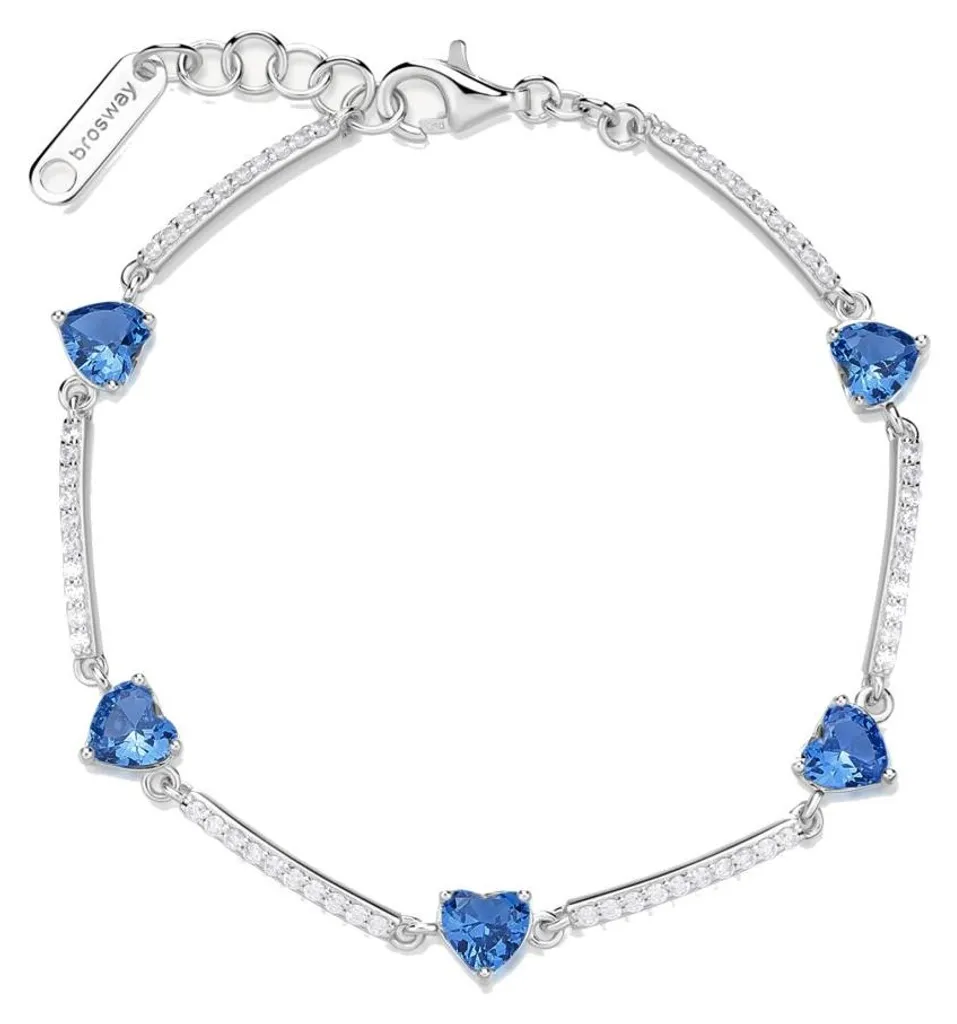Bracelet romantique en argent anti-noircissement pour peau sensible