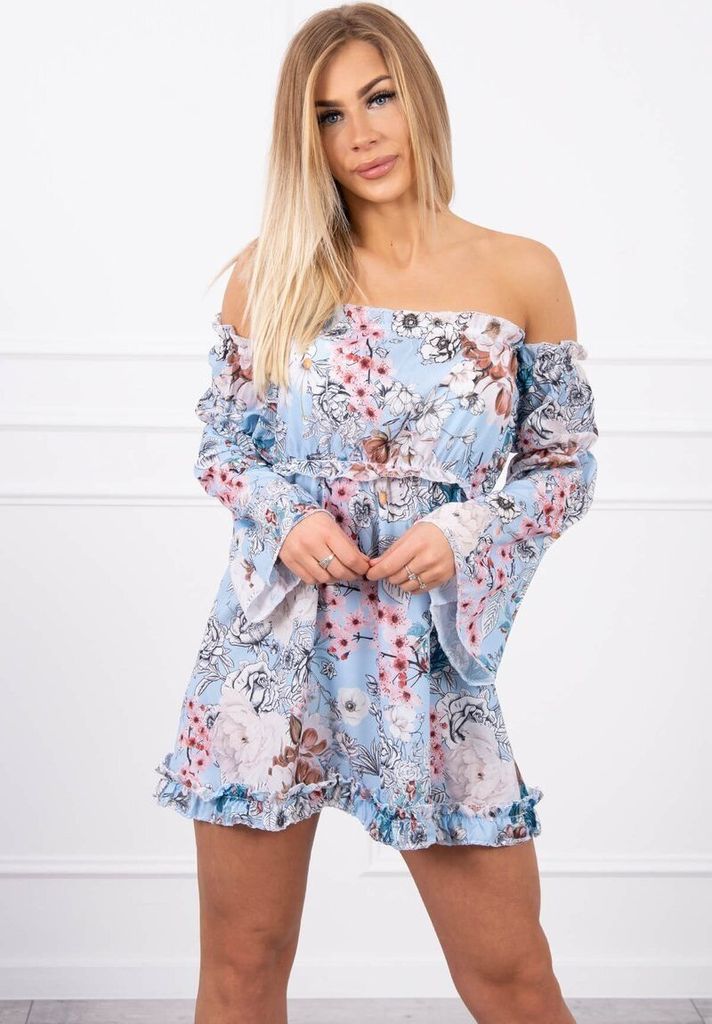 Kesi Geblümtes Kleid für Frauen Cuned Blau Universal