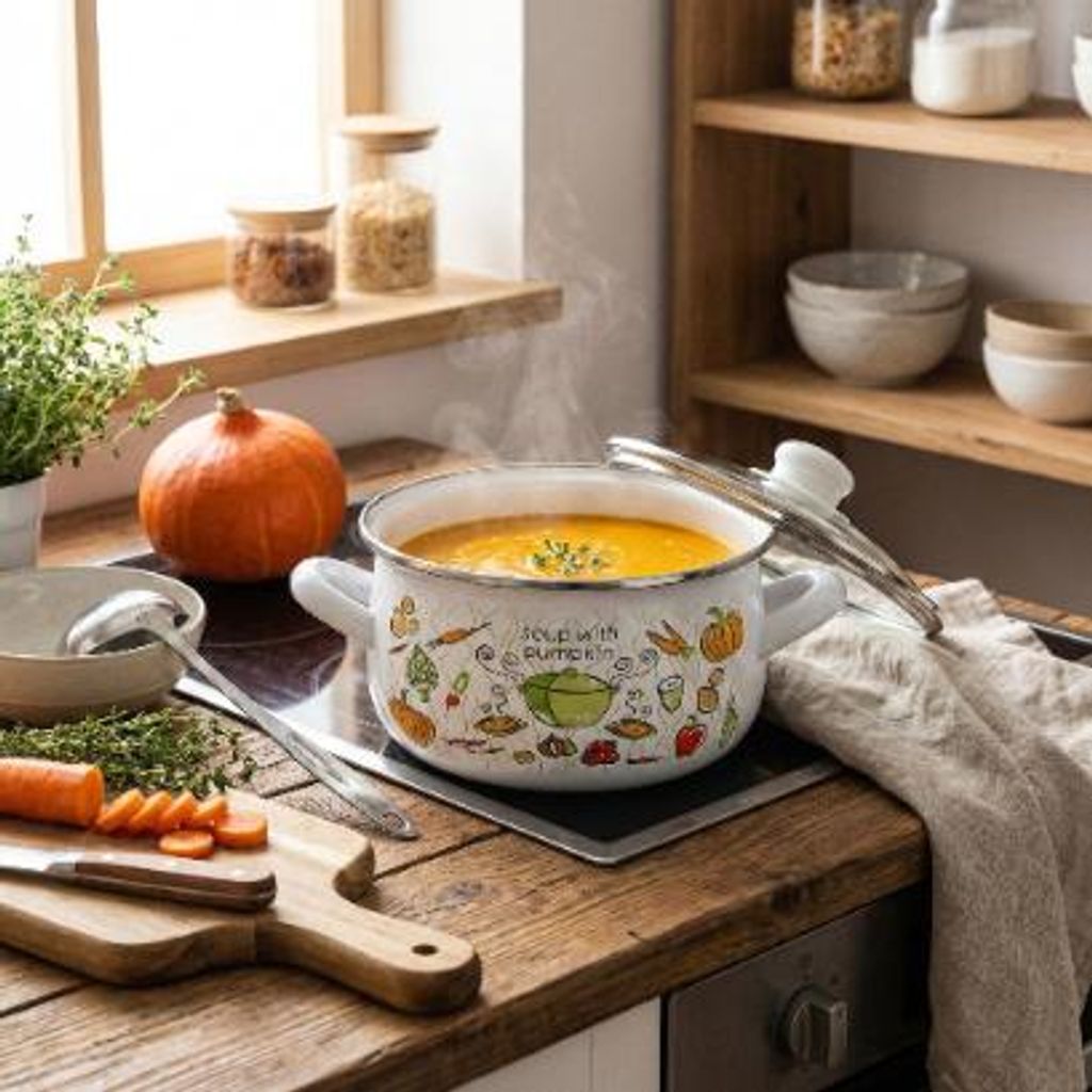 Pentola smaltata, marca Emalia Polska, modello Lumino, Immagine del prodotto 