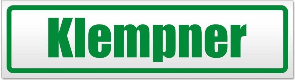 Kiwistar - Autoaufkleber - Grün - 45 x 12 cm - Klempner - Hinweis Aufkleber Sticker für Auto, Kfz, Fahrrad, PKW, LKW