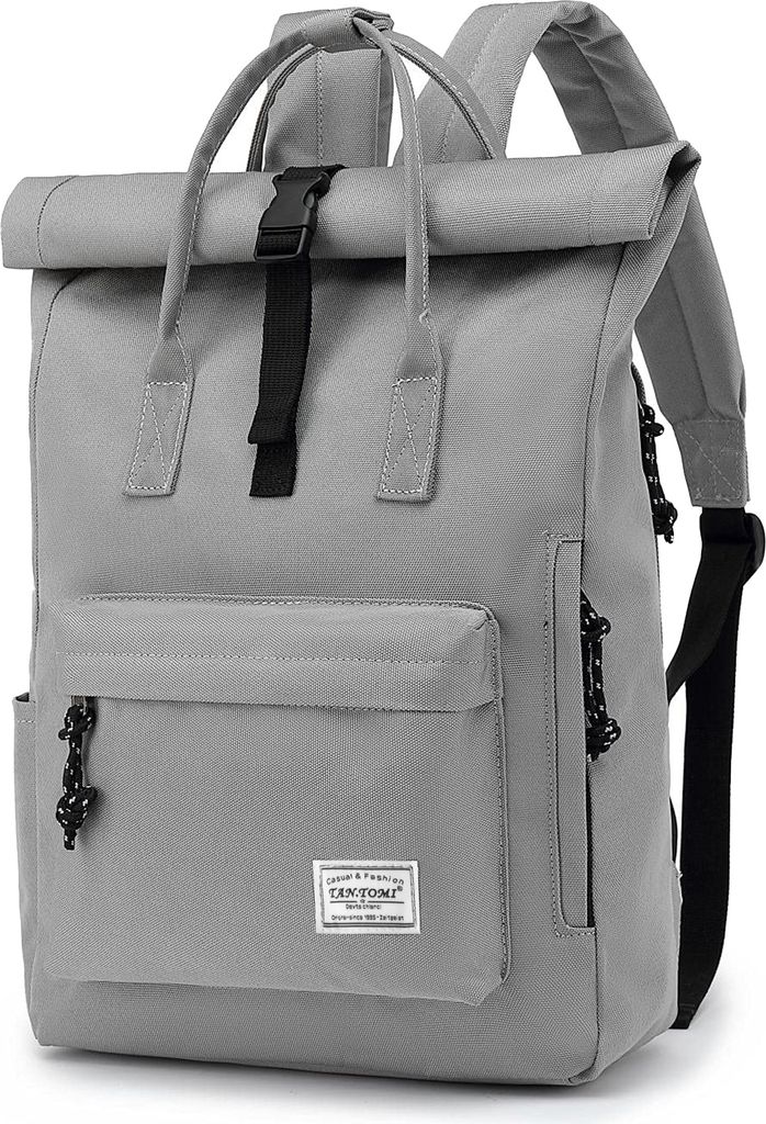 Mofut Rucksack, Rucksack Laptop Tasche 15,6 Zoll, Rucksack Damen und Herren weit öffenbar, Rolltop Rucksack, Backpack für Schule, Große Kapazität