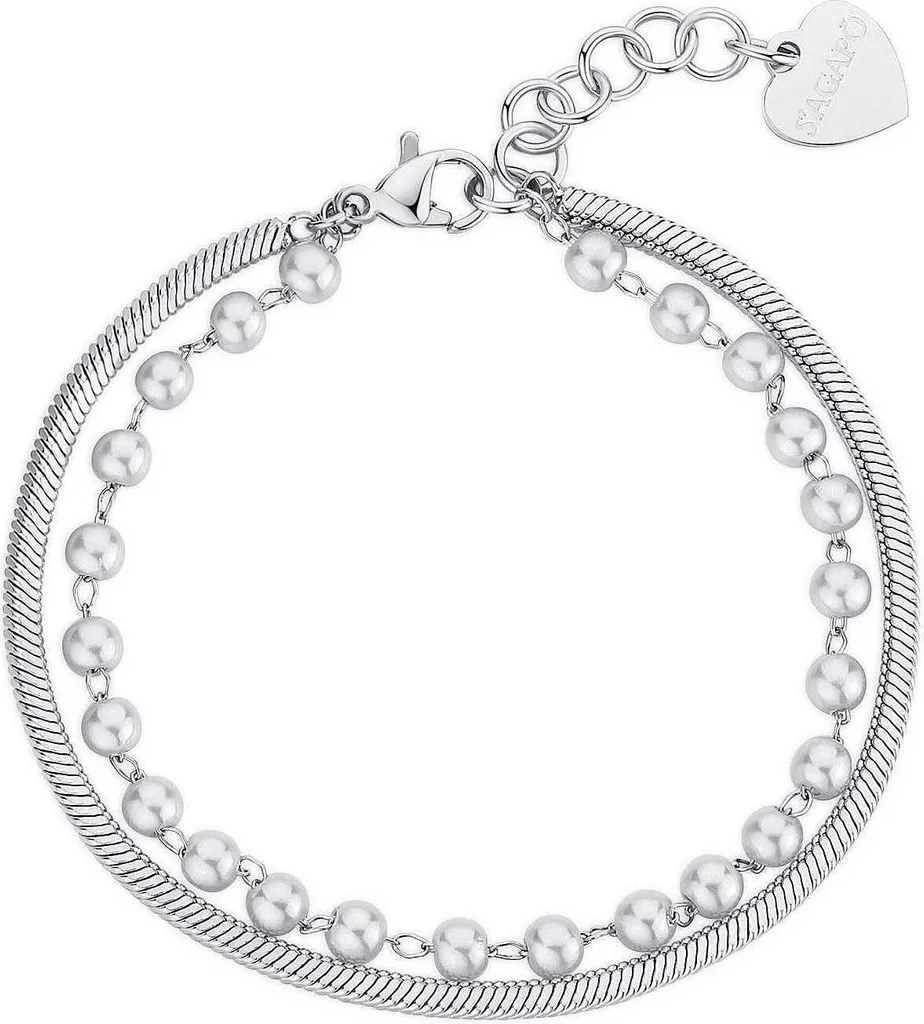 Bracciale S'Agapò SWI15 Wisdom: Acciaio Ipoallergenico per Tutti i Giorni