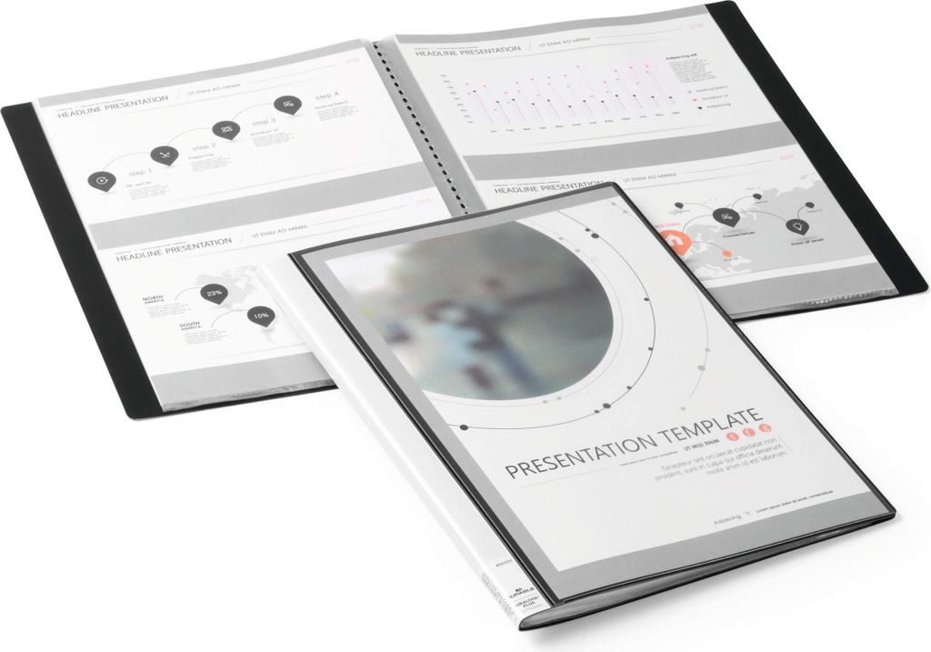 Sichtbuch DURALOOK PLUS DIN A4 Polypropylen schwarz 10 Produktbild 