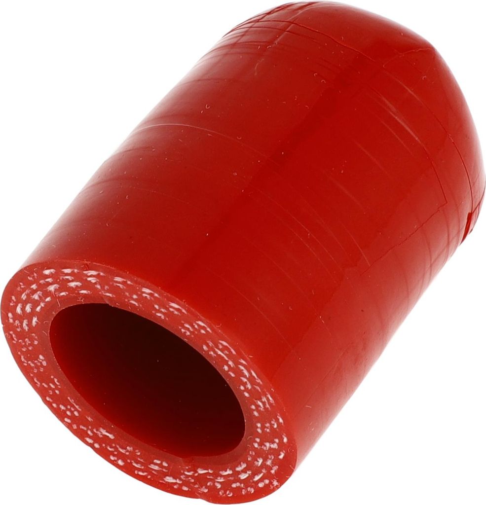 1 Stück 30mm Länge 20mm/0,79" ID Rotes Auto Silikonschlauch Endkappe Silikon Verstärkte Blindkappe für Bypass-Rohr Universal