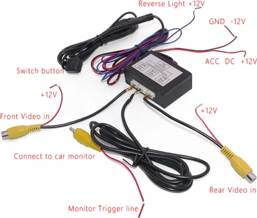 Telecamera Angolo Cieco Destro Girevole: Sicurezza Auto con Box Controllo