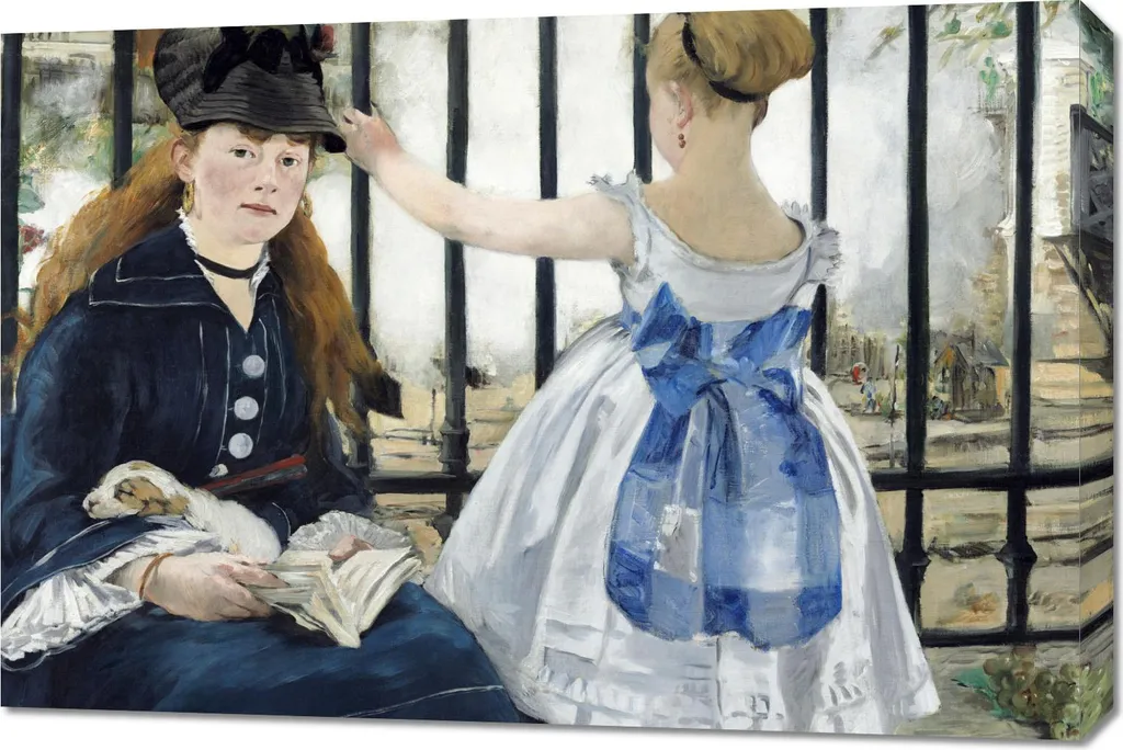 Manet The Railway Quadro Vintage 90x60 cm - Emozioni d'Arredo Salotto