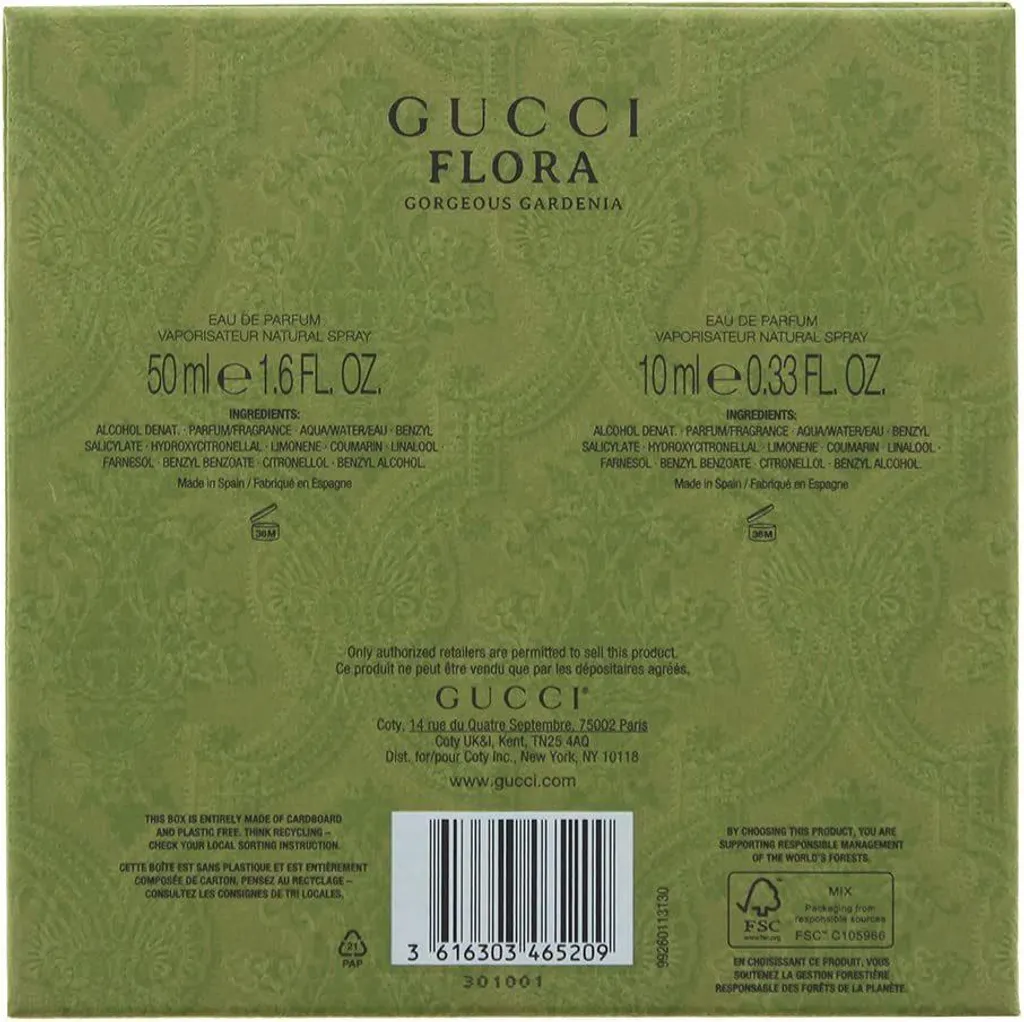 Gucci Flora Gorgeous Gardenia Eau de Parfum Coffret 50 ml et Mini 10 ml - 6