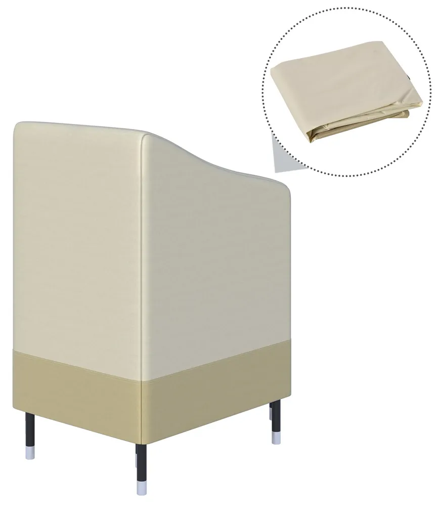 Housse pour Ranger 6 à 8 Chaises de Jardin Empilées Bache Protection