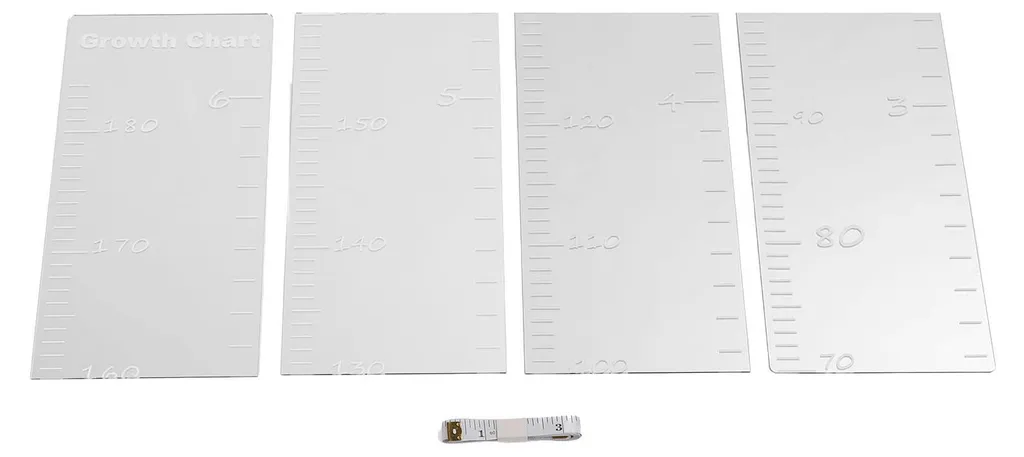 Toise pour enfants en acrylique incassable avec adhésif robuste
