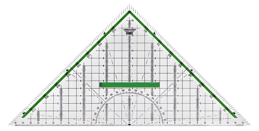 Goniometro M+R 32 cm trasparente con supporto verde 1 pezzo Immagine del prodotto 