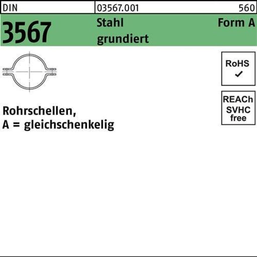 Reyher Rohrschellen DIN 3567 St. A 140 NW 125 (10 Stück)