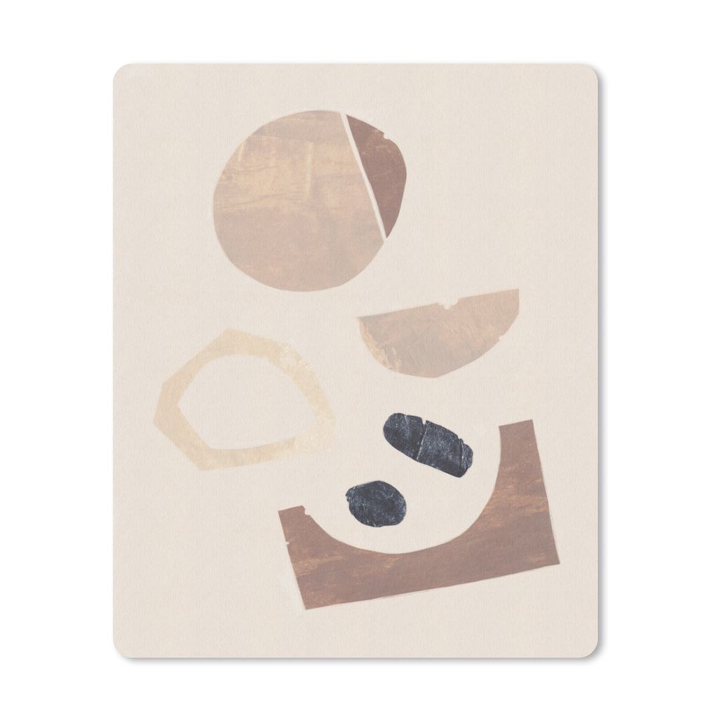 MuchoWow Mauspad Mousepad Abstrakt - Formen - Pastell - Farben 19x23 cm - Mousepads - Maus Mat - Pad - Mausunterlage - Mauspads - Spielen
