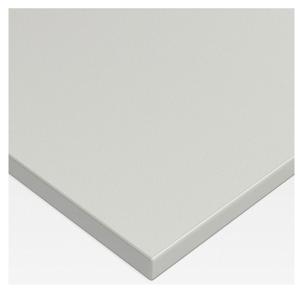 Kühlschrankfront Möbelfront 19mm Frontplatte für Unterbau- und Einbaukühlschrank nach Maß (Lichtgrau, Wunschmaß)