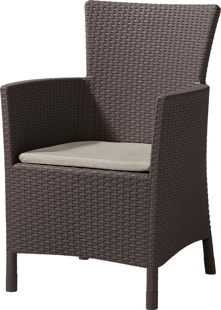 Keter Iowa Gartenstuhl – 62 x 60 x 89 cm – braun / braunes Produktbild 