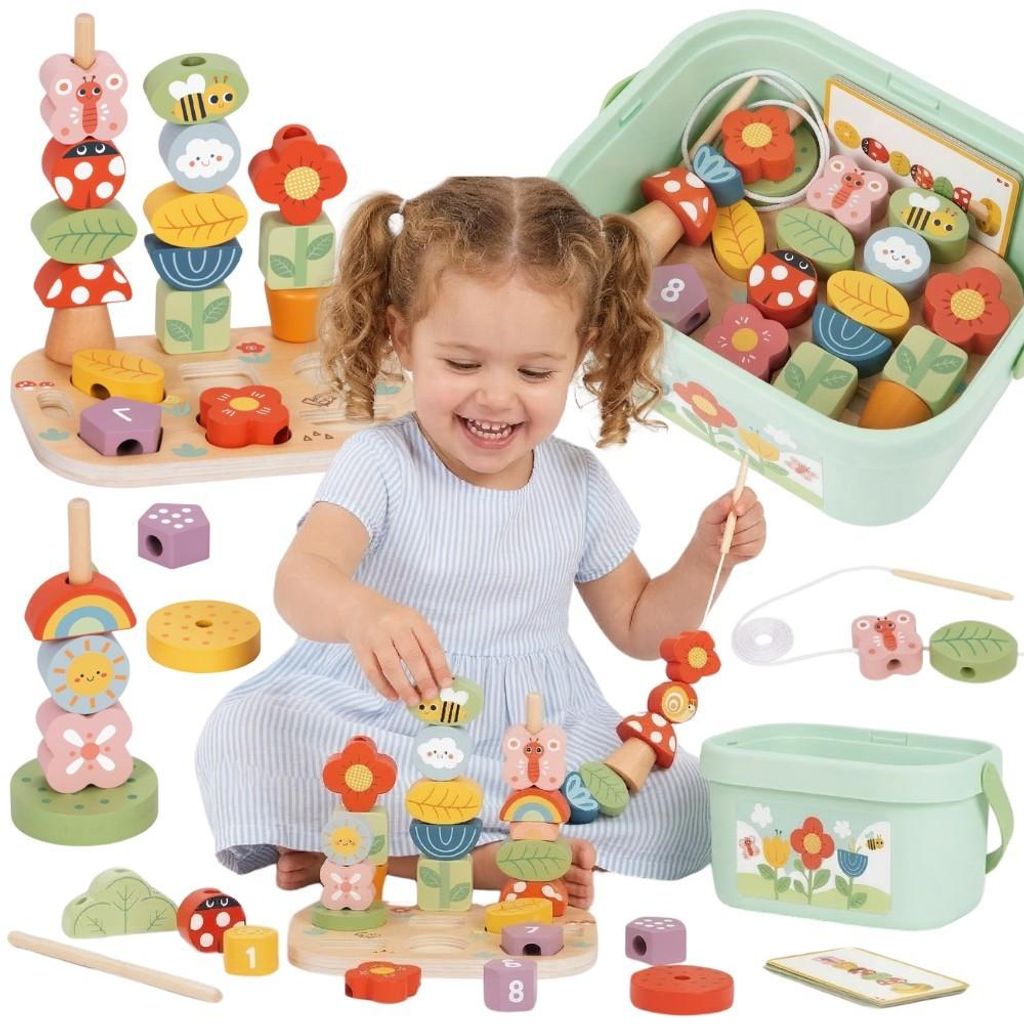 Tooky Toy Lernbox 5-in-1 Magic Garden Montessori
