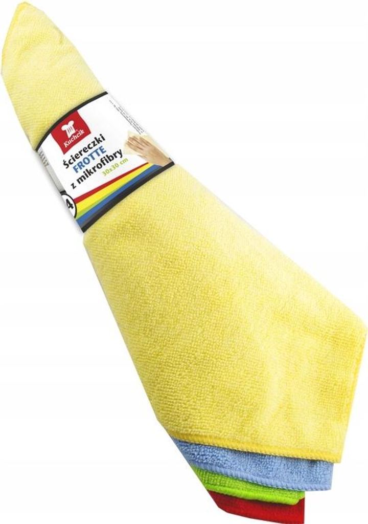 Mikrofasertuch (Microfaser) multicolor im 4er Pack 30 x 30 Produktbild 